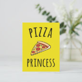 Pizza Princess Funny Quote Briefkaart (Staand voorkant)