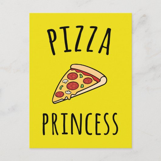 Pizza Princess Funny Quote Briefkaart (Voorkant)