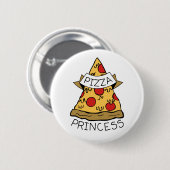 Pizza Princess Ronde Button 5,7 Cm (Voorkant /achterkant)