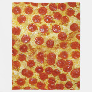 Pizza print op Fleece Blanket Deken