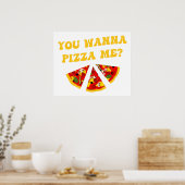 Pizza Pun Grappig eten Poster (Keuken)