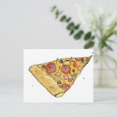pizza punt briefkaart (Staand voorkant)