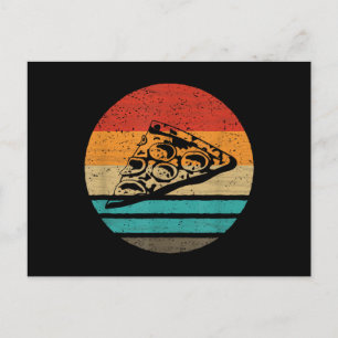 Pizza punt retro stijl vintage briefkaart
