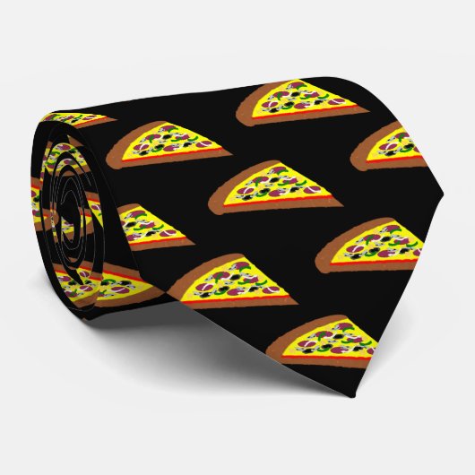 Pizza punt stropdas (Opgerold)