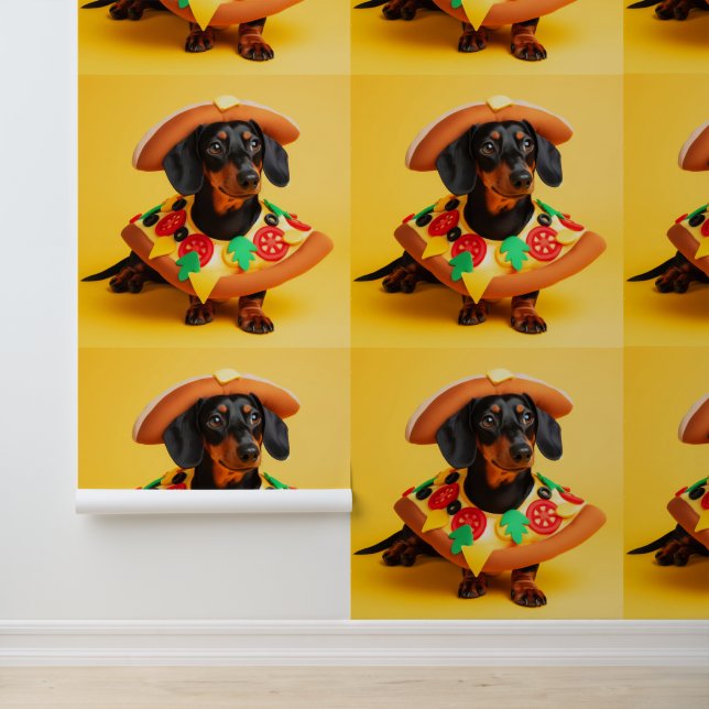 Pizza Puppy Behang (Applicatie)