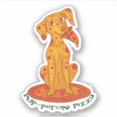 Pizza Puppy Sticker (Voorkant)
