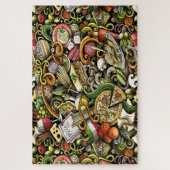 Pizza Puzzle Large Legpuzzel (Verticaal)