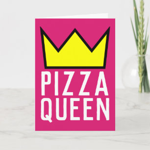PIZZA QUEEN BIRTHDAY, GESCHIKT VOOR FRAMMER KAART