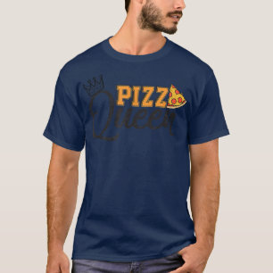 Pizza Queen Funny Pizza Crown en Pizza voor vrouwe T-shirt