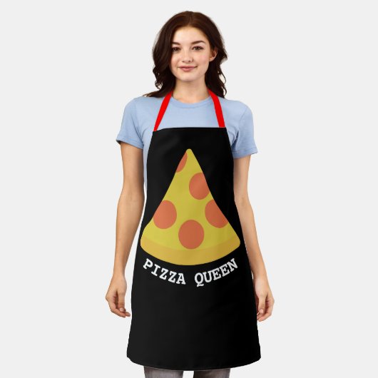 PIZZA QUEEN KITCHEN APRON SCHORT (Gedragen)