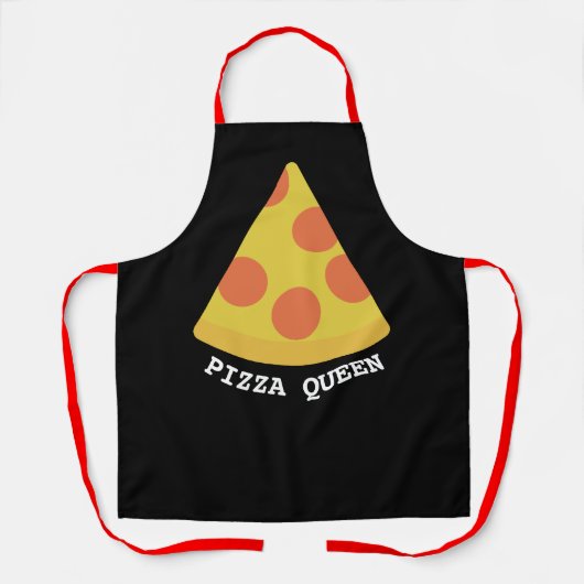 PIZZA QUEEN KITCHEN APRON SCHORT (Voorkant)