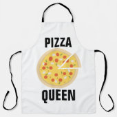 PIZZA QUEEN LADIES KITCHEN APRONS SCHORT (Voorkant)