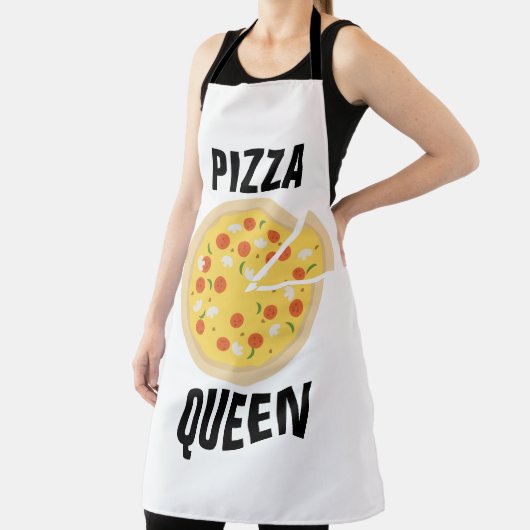 PIZZA QUEEN LADIES KITCHEN APRONS SCHORT (Insitu)