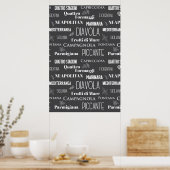 Pizza Rerestaurant Pizzeria Chef Restaurant Wall A Poster (Keuken)