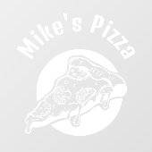 Pizza Restaraunt Custom Business Raamsticker (Vel)