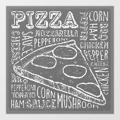 Pizza Restaurant Business Raamsticker (Vel)