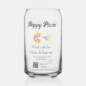 Pizza restaurant cafe pizzeria scan QR code order  (Verso)