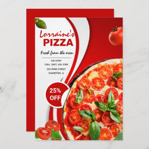 pizza restaurant flyer invitation
