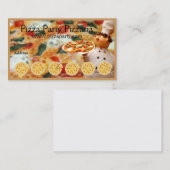 Pizza Restaurant Loyalty Puncard Cartes de visite (Devant / Derrière)