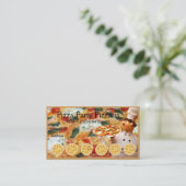Pizza Restaurant Loyalty Puncard Cartes de visite (Debout devant)