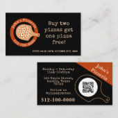 Pizza Restaurant Promo Visitekaartje (Voorkant / Achterkant)