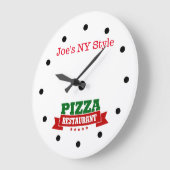 Pizza Restaurant Theme Wall Clock Grote Klok (Hoek)