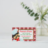 Pizza Restaurant Visitekaartje (Staand voorkant)