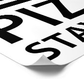 Pizza Reste Vraiment Drôle Poster (Coin)