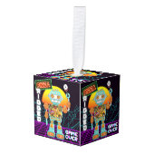 Pizza Rigged - Game Over Kubus Ornament (Voorkant hoekig)