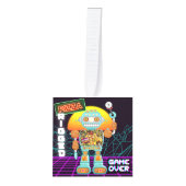 Pizza Rigged - Game Over Kubus Ornament (Voorkant)