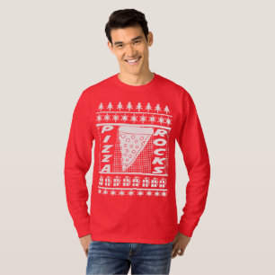 Pizza Rocks Kerstmis T-shirt