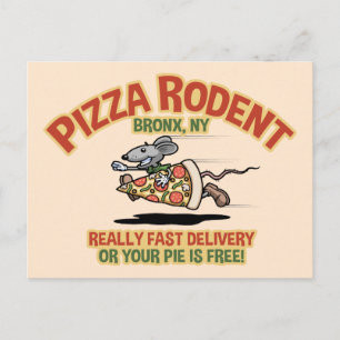 Pizza Rodent Briefkaart