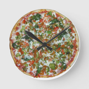 pizza ronde klok