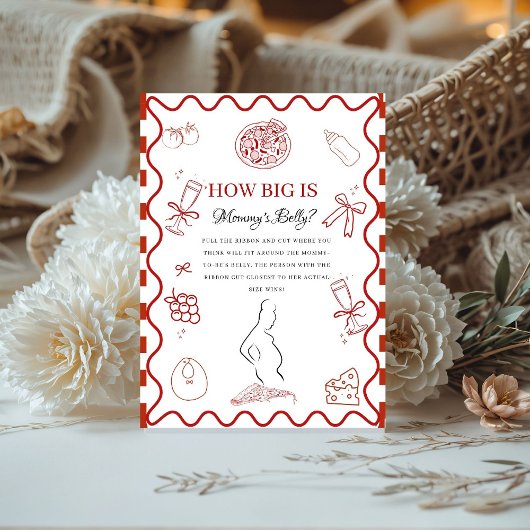 Pizza rouge bébé Quelle grosse maman signe de baby