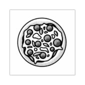 Pizza Rubber Stamp Rubberstempel (Afrduk)