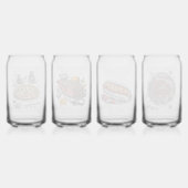 Pizza  schets van CallisC Arts Blikvorm Glas (Achterkant)