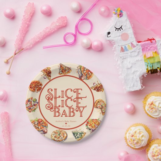 pizza | Segment Papieren Bordje (Feest)