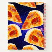Pizza-segmenten in ruimte - Aangepaste grootte en  Notitieboek (Achterkant)