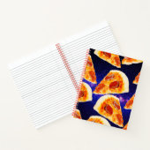 Pizza-segmenten in ruimte - Aangepaste grootte en  Notitieboek (Binnen)