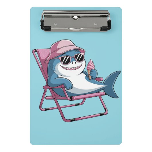 Pizza shark Mini Klembord (Voorkant)