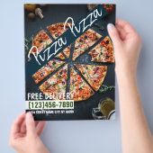 Pizza Shop Eten Bezorging Flyer (Hand)