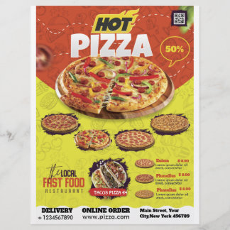 Pizza Shop Flyer-ontwerp Flyer