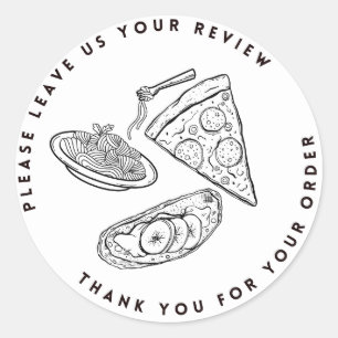 Pizza Shop Leave Examen Stickers Merci