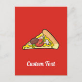 Pizza slice-briefkaart briefkaart (Voorkant)