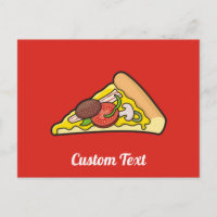 Pizza slice-briefkaart