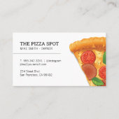 Pizza Slice Carte de visite (Devant)