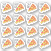 Pizza Slice Cheat Day Reminder Kalender Planner Sticker (Voorkant)
