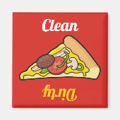 Pizza Slice Dishwasher Magnet Magneet (Voorkant)
