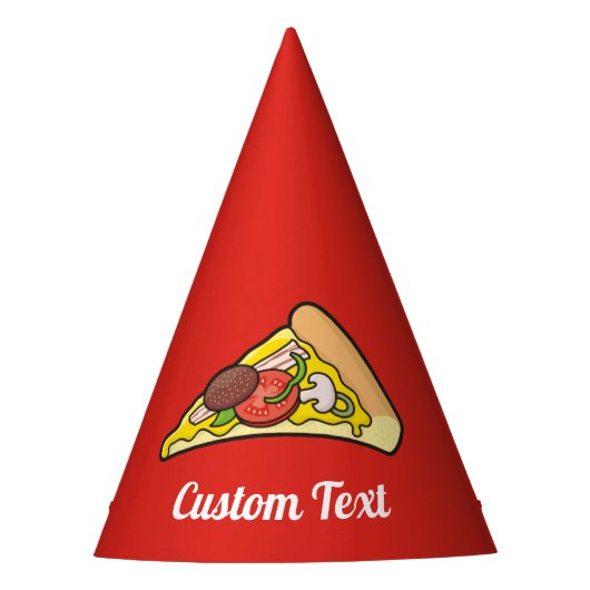 Pizza slice feesthoedjes (Voorkant)