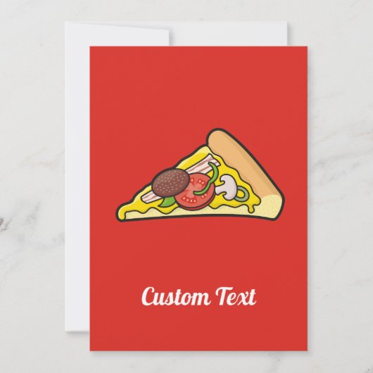 Pizza Slice Kaart (Voorkant)